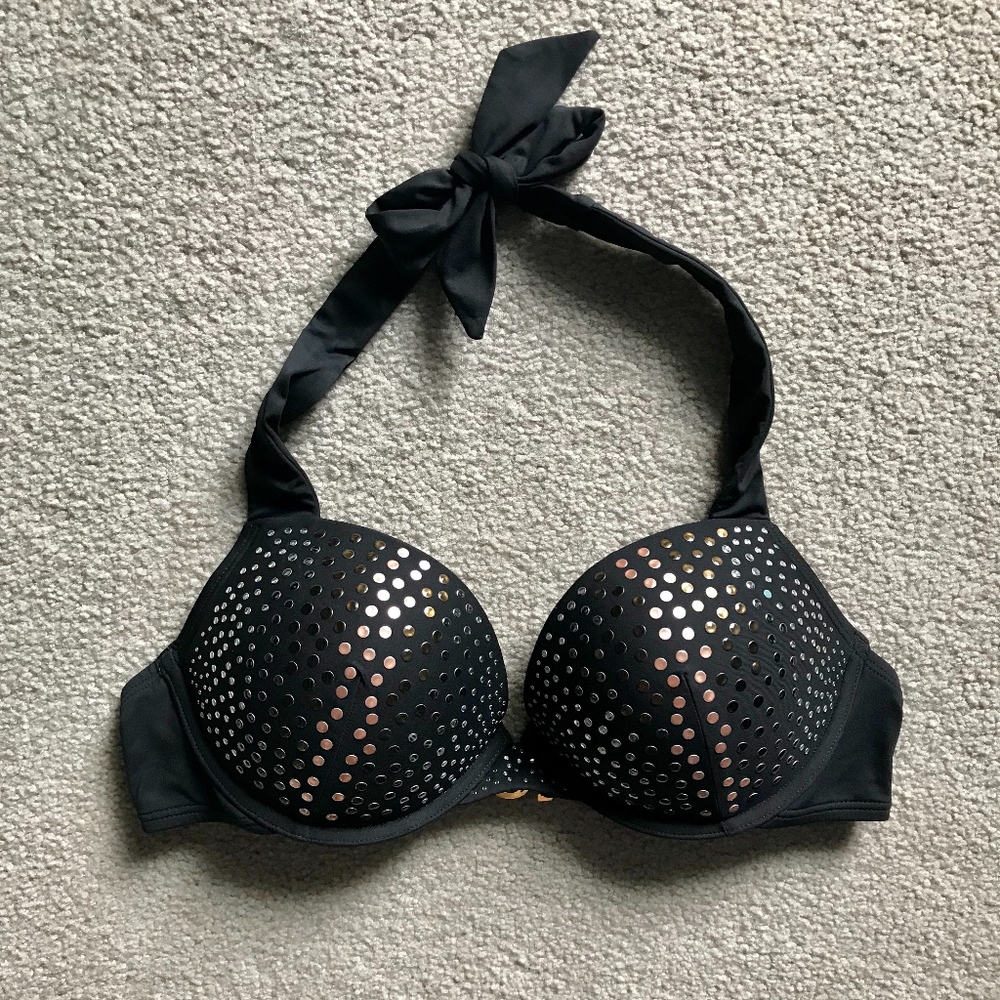 Victoria's Secret Push-Up Black Bikini Top